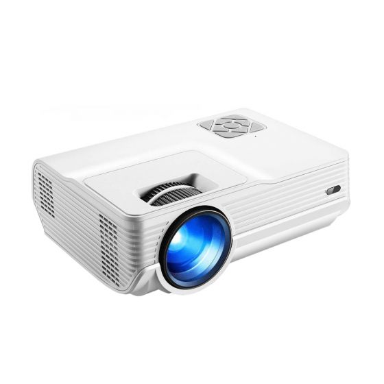 Funlites Portable LED Projector, 1280x720 Resolution - White