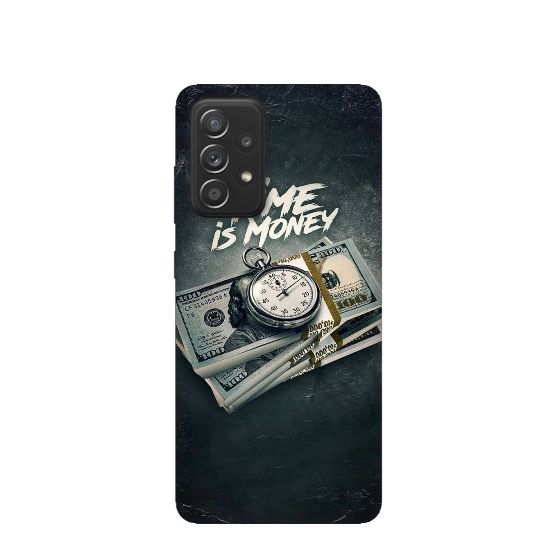 Time is Money Silicone Printed Back Cover for Samsung Galaxy A13 4G