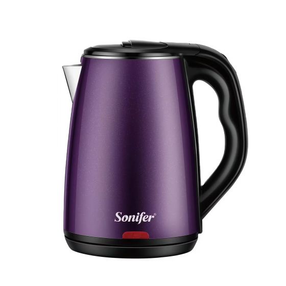 Sonifer Electric Kettle, 1.7 Liter, 1500 Watt, Purple - SF-2102
