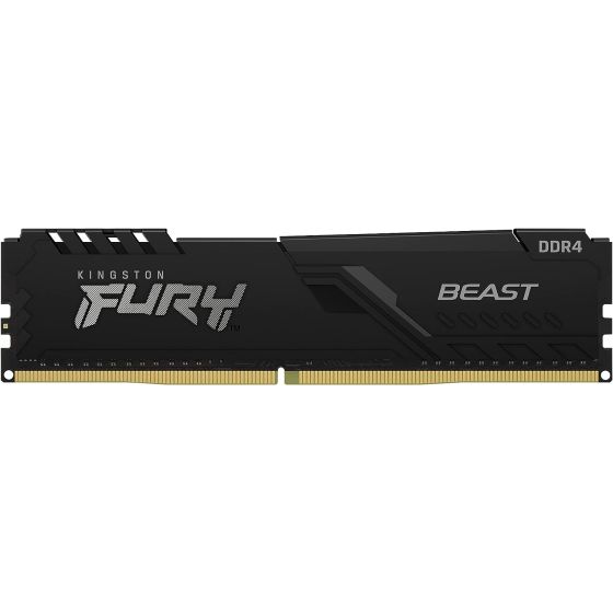 ذاكرة كمبيوتر كينجستون بيست DDR4، سعة 8 جيجا رام، اسود - KF437C19BB/8