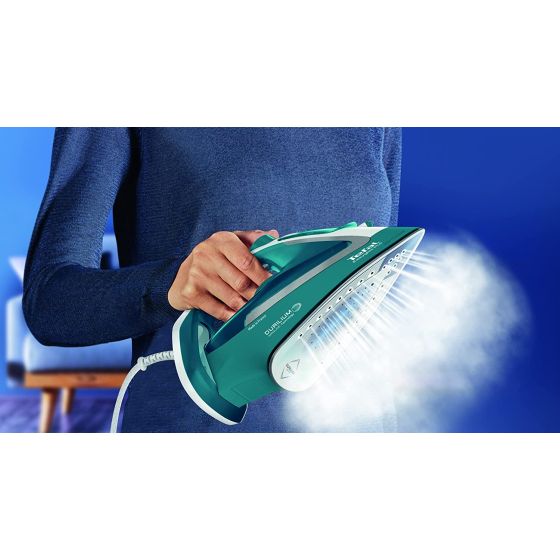 Tefal EasyGliss Steam Iron, 2700 Watt, Green x White - FV5772E0 | Best ...