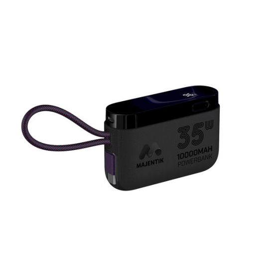Majentik Power Bank, 10000mAh, 2 Ports, Black - MJ-13