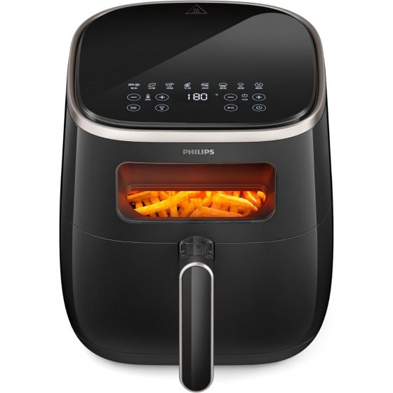 Philips 3000 Series XL Digital Air Fryer, 5.6 Liters, 1700 Watt, Black - HD925780