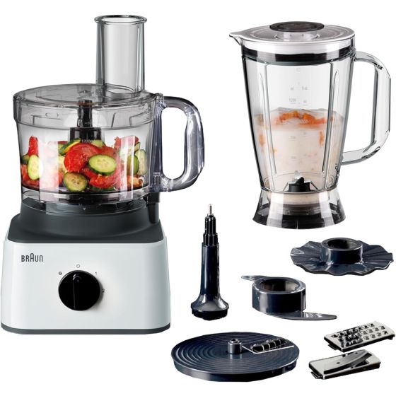 محضر طعام براون، 750 وات، ابيض واسود - FP 0132
