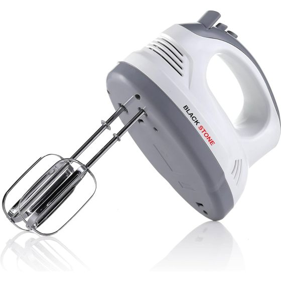 Black Stone Egg Racket, 300W, White and Grey - BM-4100