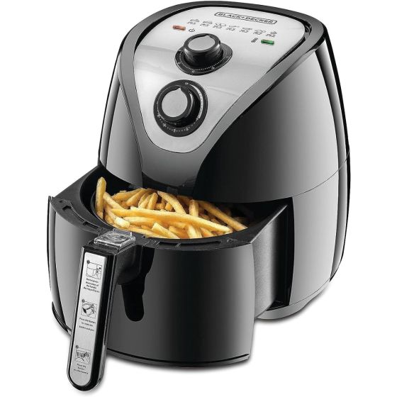 Black+Decker Air Fryer, 2.5 Liters, 1500 W, Black- ‎AF200-B5