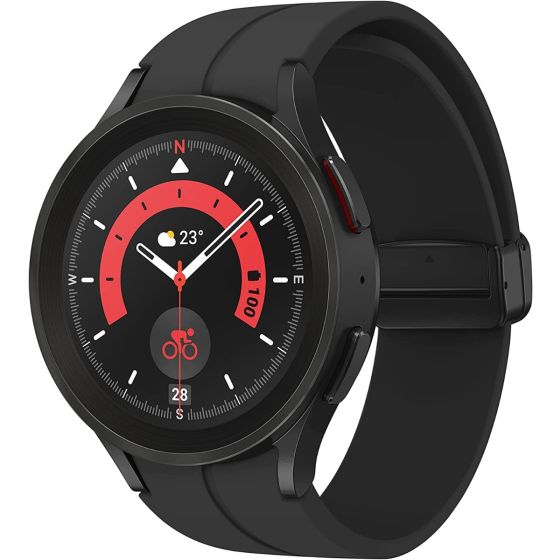 ساعة سامسونج جالكسي 5 برو، مقاس 1.7 بوصة، اسود - SM-R920NZKAMEA