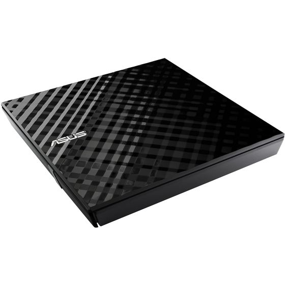 مشغل اقراص DVD اسوس خارجي نحيف، اسود - SDRW-08D2S-U LITE