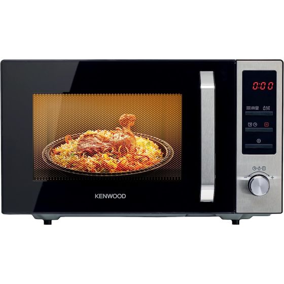 Kenwood Microwave with Grill, 25 Liters, Black Silver - MWM25.000BK