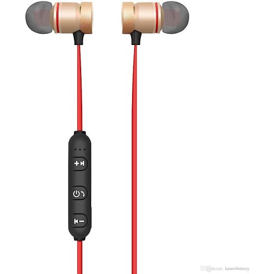 Zooni Multi-Color IX7 Magnetic Wireless Bluetooth Sports Earphone With Mic & Volume Control