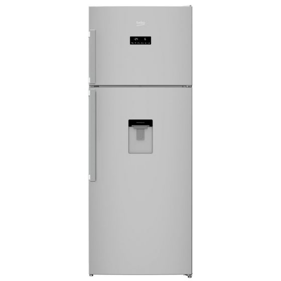 Beko Freestanding Digital Refrigerator, No Frost, 2 Doors, 18 FT, Stainless Steel - RDNE500E12DS