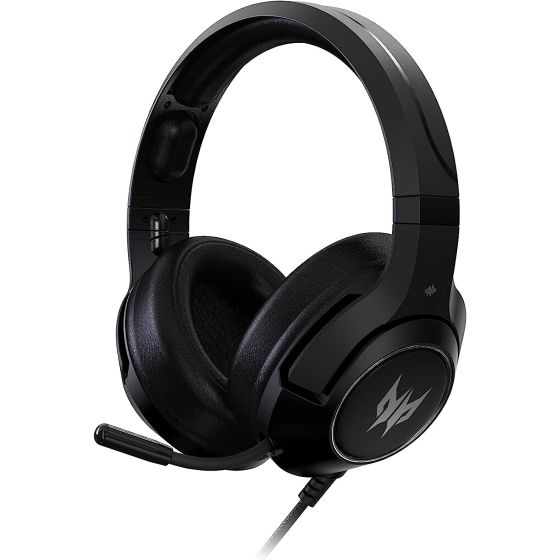 Acer Predator Galea 350 gaming headset PHW920 - (7.1 surround sound, noise-cancelling mic, adjustable size, 50 mm drivers, USB and 3.5 mm jack, black)