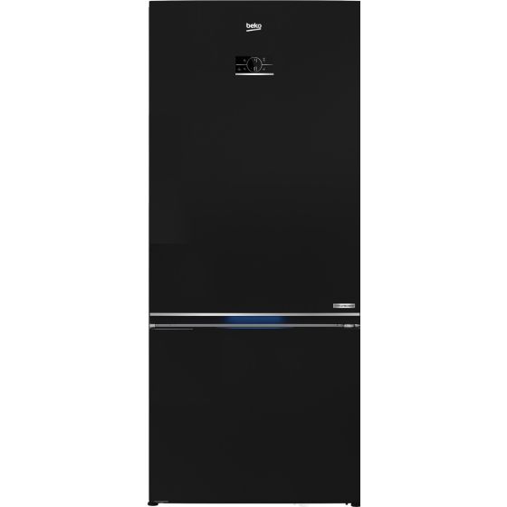 Beko No Frost Refrigerator, 509 Liters, Inverter, Black - RCNE590E35ZB