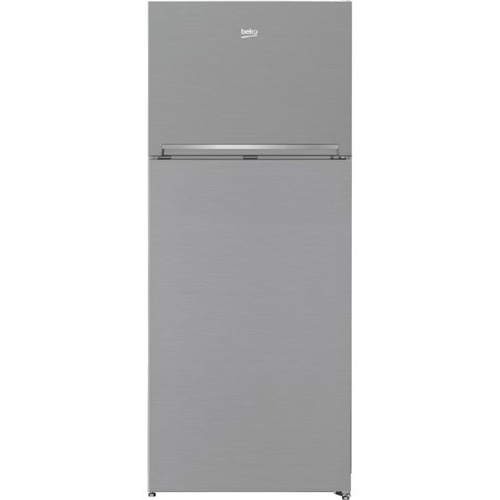 Beko Freestanding Refrigerator, No Frost, 2 Doors, 430 Litres, Inverter Motor, Silver - RDNE430K02DXI