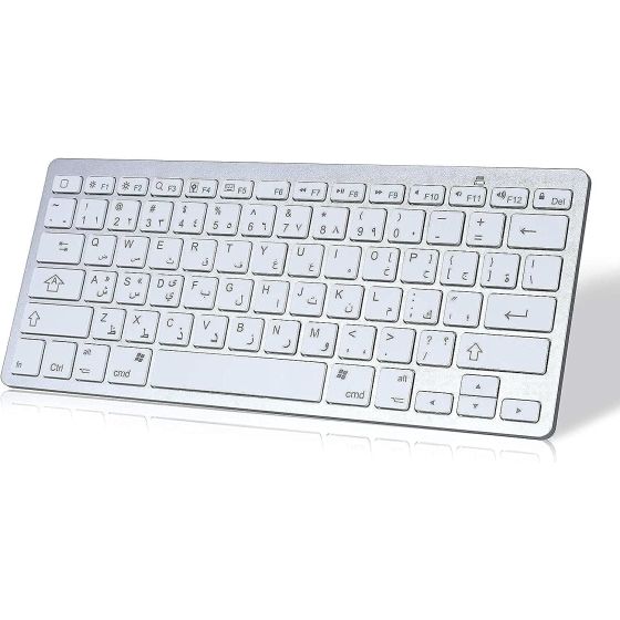 Bluetooth Wireless Keyboard for iPad - White