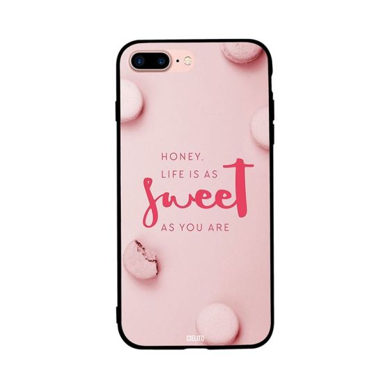 جراب ظهر بطبعة عبارة Sweet As You لابل ايفون 7 بلس
