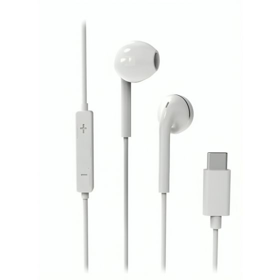 Wired Earphones USB-C - White