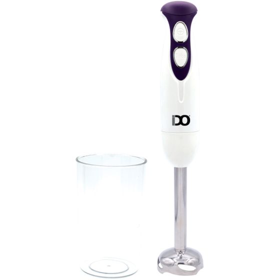 IDO Hand Blender, 600ml, 400 Watt, White and Purple - HBL400-PR