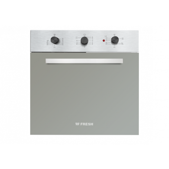 Fresh  Built-in Dual Fuel Oven, with Grill, 60 Cm, 56 Liter, Stainless Steel-17507