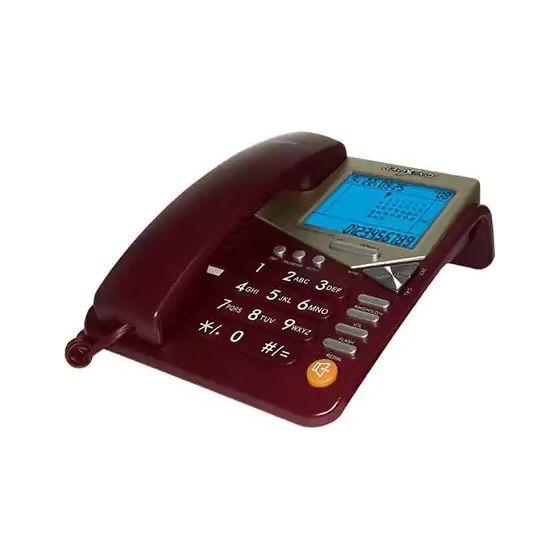 Gaoxinqi Corded Telephone, Burgundy- P-TSDL