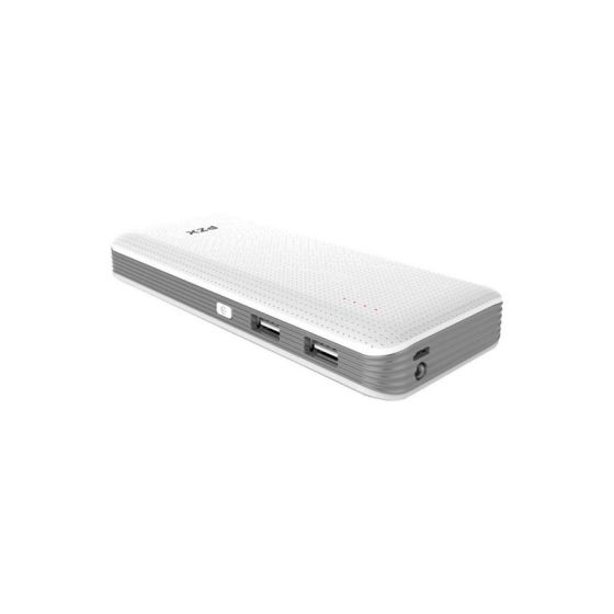 PZX Wired Power Bank, 18000 mAh, 2 USB Ports, Grey - C147
