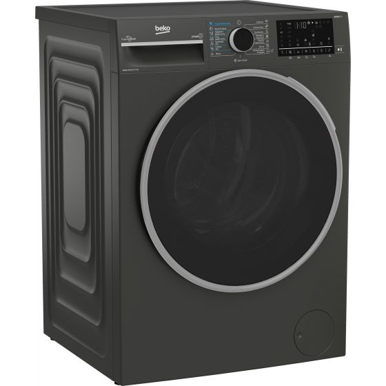 Beko Front Load Inverter Washing Machine with Dryer, 8KG, Manhattan Grey - BWD08520MCI