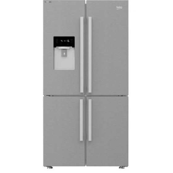Beko Side By Side No Frost Refrigerator, 626 Liters, Stainless Steel - GNE134626ZXH