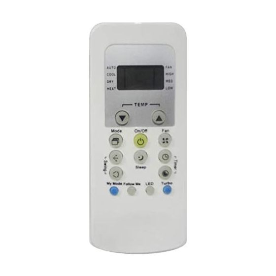 Remote Control for Carrier QHE Air Conditioners - White