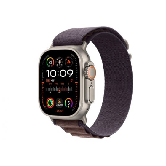 Apple Watch Ultra 2 Smart Watch, 49mm - Titanium Case with Indigo Alpine Loop (Size: Medium)