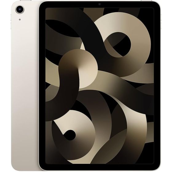 Apple iPad Air 2022 Tablet, 10.9 inch, 64GB, 8GB RAM, Wifi - Starlight