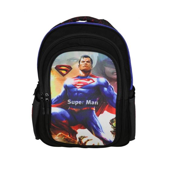 Gharibo Bags School Backpack For Boys, Superman Pattern - Navy
