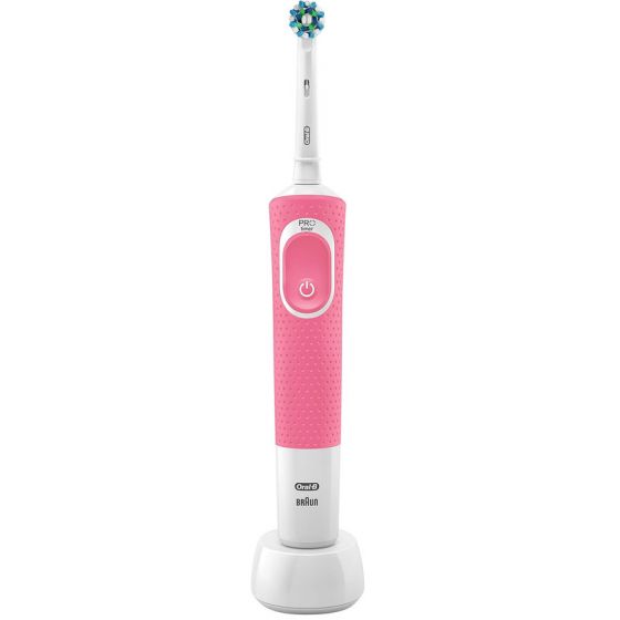 Oral-B Vitality 100 Cross Action Rechargeable Toothbrush, Pink - 4210201200710