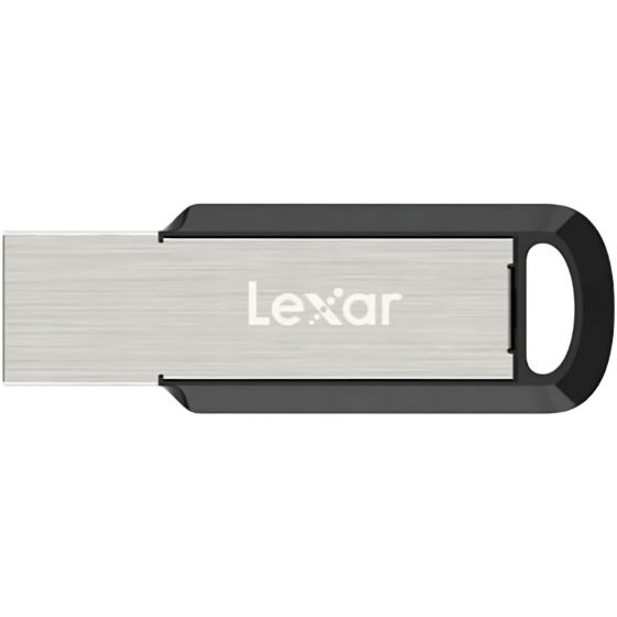 فلاش درايف USB 3.0 ليكسار جامب درايف  M400، سعة 128 جيجا - اسود وفضي