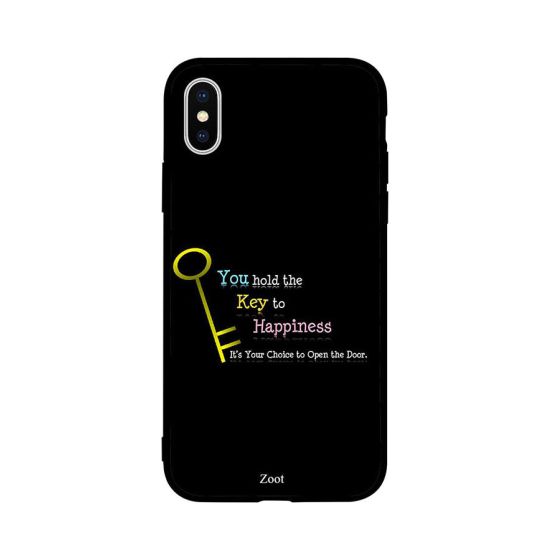 You Hold The Key To Happiness Printed Back Cover for Apple iPhone X