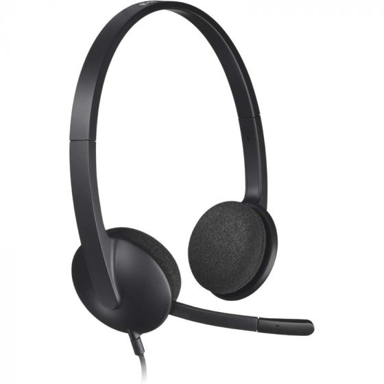 Logitech USB Headset, Black - H340
