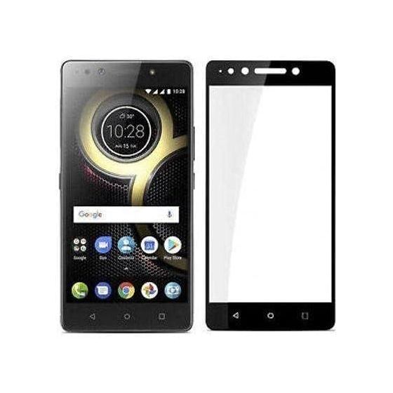 Tempered Glass Screen Protector for Lenovo K8 Note - Transparent with Black Frame
