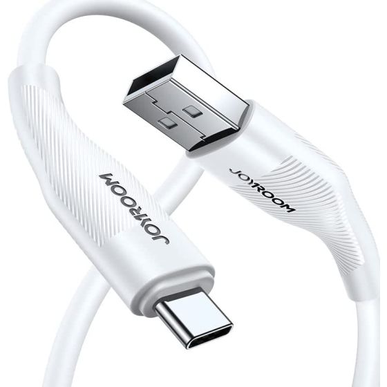 كابل شحن جوي روم، 1 متر، 3 امبير، ابيض - S-1030M12
