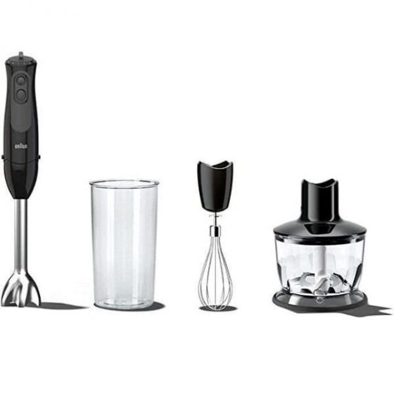 Braun Multi Quick3 Hand Blender,  600ml, 900 Watt, Black - MQ3135