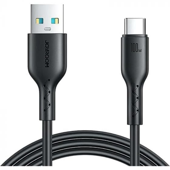 كابل USB-A إلى  فئة C  جوي روم فلاش تشارج سيريس ، 1 متر، اسود -  SA26-AC6