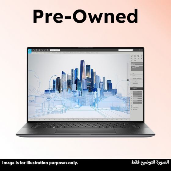 Dell Precision 5560 Laptop, Intel Core i9-11950H, 1TB SSD, 64GB RAM, 15.6 Inch UHD+, AMD RTX A2000 Graphics, Windows 10 Pro - Grey (Pre-Owned), Grade A, 6 Months Warranty