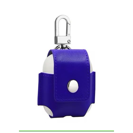 Mosiso Leather Case for Apple AirPods- Blue