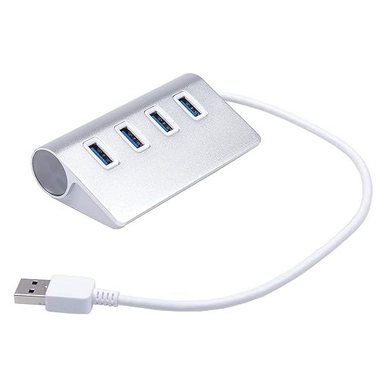 KNACRO 4 In 1 USB Hub - Silver