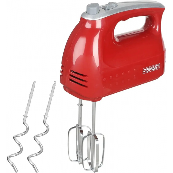 S Smart Hand Mixer with 2 Attachments, 400 Watt, Red and Silver -  SHM201E