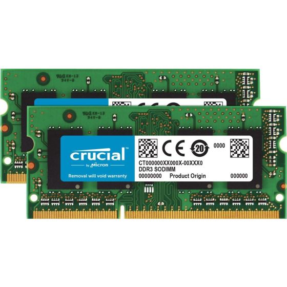 ذاكرة رام كروشال SODIMM DDR3 RAM، سعة 16 جيجا -CT204864BF160B