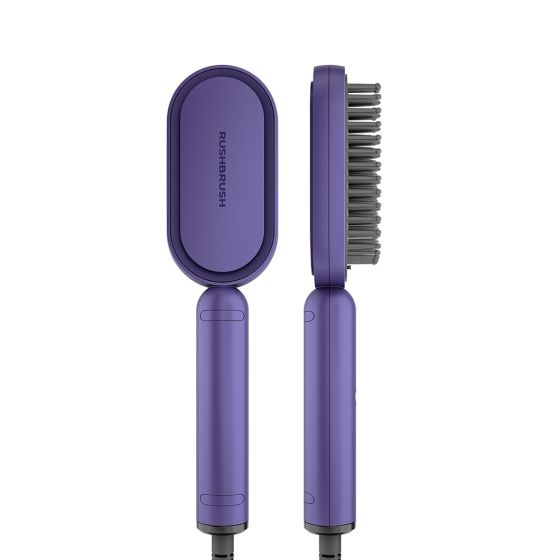 Rush Brush S3 LITE Hair Straightener Brush - Purple