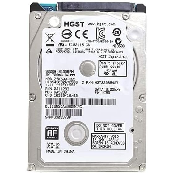 HGST Internal Hard Disk Drive HDD,320GB - Black