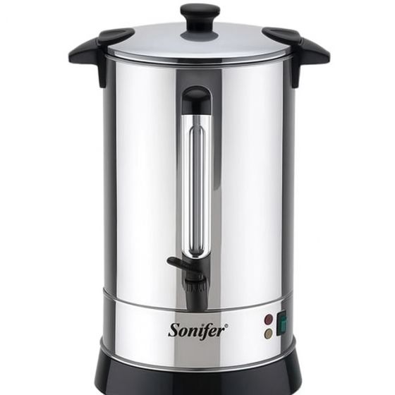 Sonifer Electric Kettle, 15 Liters, 1650 Watt, Black and Silver - SF-2074