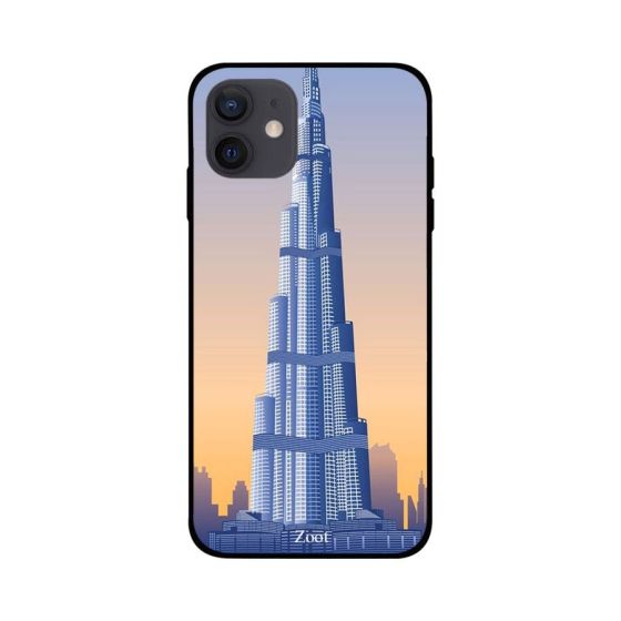 جراب ظهر زوت TPU بطبعة برج لايفون 12