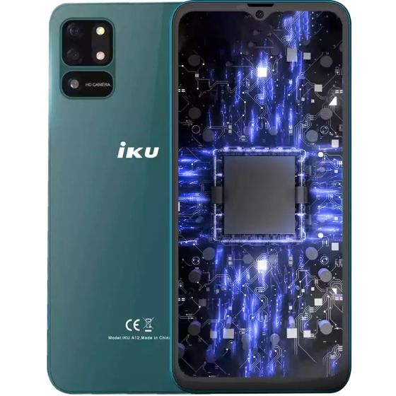 اي كي يو A12 بشريحتين، 64 جيجا، رام 4 جيجا، شبكة 4G LTE - اخضر بدون ضمان