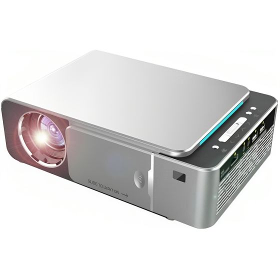 Nano Classic LED Projector, 1920x1080 Resolution, Black and Silver - T6